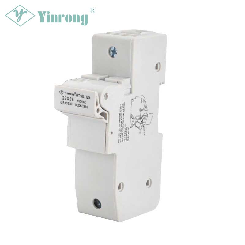 500VAC 125A 22×58mm DIN Ray Sigorta Tutucu